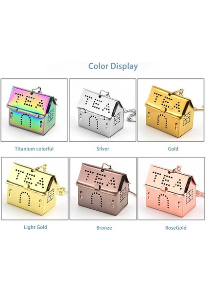 Işıkaltın Tarzı Paslanmaz Çelik Ev Şekilli Çay Demlik Topu Baharat Çiçek Filtre Çay Yaprağı Bitkisel Süzgeç Mutfak Demlik Aracı Hanehalkı Gadget'ı (Yurt Dışından) fırsatları