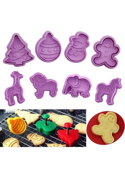 F Stili Et Mutfak Yeni Kurabiye Bisküvi Fondan Kalıp Silikon Kurabiye Pişirme Kesici Kalıp Noel Için (Yurt Dışından) fiyatları