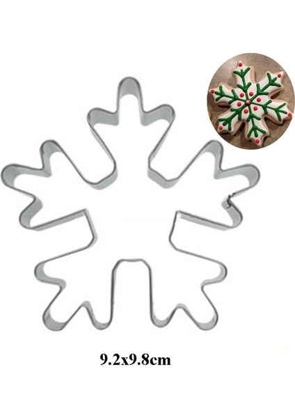 Bej Tarzı Atisserie Reposteria Mutfak Bakeware Noel Serisi Metal Çerez Kesici Fondan Kek Dekor Aracı Bisküvi Pasta Kalıbı (Yurt Dışından)