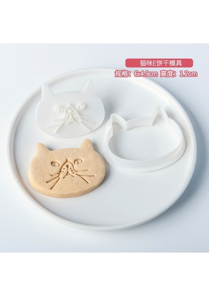 E2179 Stili Karikatür Kedi Köpek Kurabiye Kesici Fondan Şeker El Sanatları Bisküvi Kalıp 3D Tavşan Küçük Hayvan Pasta Fırın Aksesuarları Pişirme Araçları (Yurt Dışından)