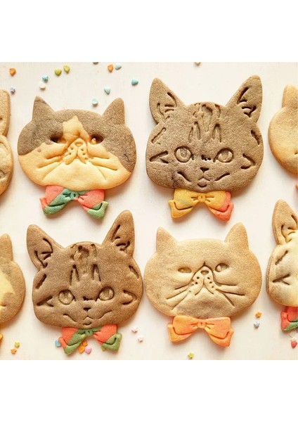 E2179 Stili Karikatür Kedi Köpek Kurabiye Kesici Fondan Şeker El Sanatları Bisküvi Kalıp 3D Tavşan Küçük Hayvan Pasta Fırın Aksesuarları Pişirme Araçları (Yurt Dışından) fiyatları