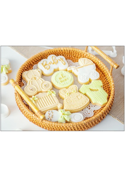 Bebek Kabartma Kalıp Stili Bebek Duş Kek Dekorasyon Araçları Çerez Basın Damga Embosser Bisküvi Kesici Fondan Sugarcraft Çerez Kesiciler Kalıp Kek Kalıbı (Yurt Dışından)