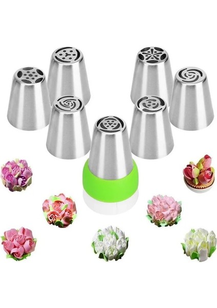 Krema G Nozulu Rus Lale Pasta Nozulları Kremalı Kek Krema Dekorasyon Ipuçları Pişirmepasta Araçları (Yurt Dışından) fırsatları
