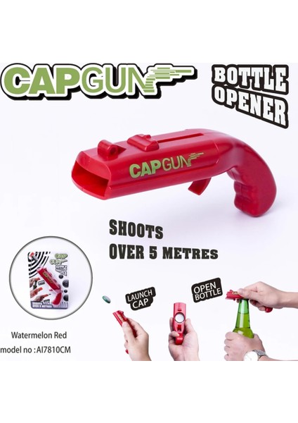 Kırmızı Stil Yaratıcı Konserve Açacağı Bahar Kap Mancınık Fırlatıcı Tabanca Şekli Bar Aracı Içecek Açılış Atıcı Bira Şişe Açacağı Mutfak Gadget Seti (Yurt Dışından)
