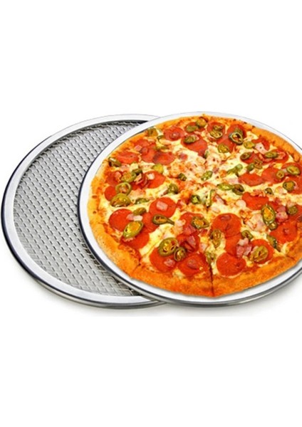 No.12 Tarzı Pizza Taşı Pizza Tavası Pizza Için Fırın Tepsisi Alüminyum Düz Örgü Pizza Fırını Izza Tepsisi Kalıp Bakeware Araçları (Yurt Dışından) fiyatları