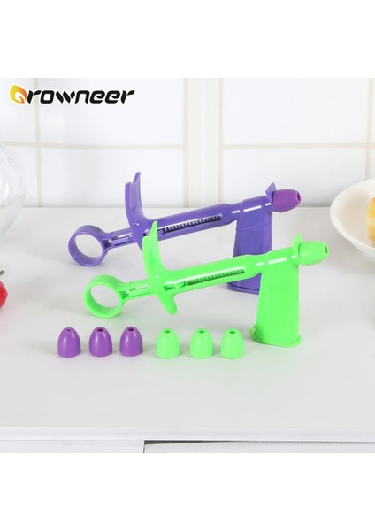 Mor Set Stili Inci Kek Süsleme Topu Fondan Tabancası Dıy Ayrılabilir Sugarcraft Kek Araçları Mor Çikolata Ultra Hafif Kil Yapıcı (Yurt Dışından) fiyatları