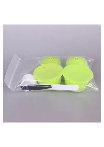 Açık Yeşil Tarzı 4 Adet Yeniden Kullanılabilir Kahve Kapsül Filtre Fincan Kahve Kapsül Filtreleri Nespresso Dolce Gusto Kaşık ve Fırça ile Dolcegusto Kapsülleri (Yurt Dışından)