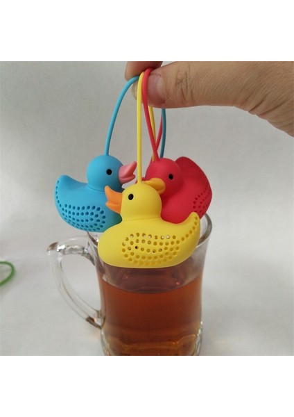 Mavi Stil 1 Adet Yaratıcı Küçük Sarı Ördek Silikon Çay Demlik Süzgeçler Filtre Çay Seti Mutfak Aksesuarları Çay Bardağı Süzgeç (Yurt Dışından) fiyatları