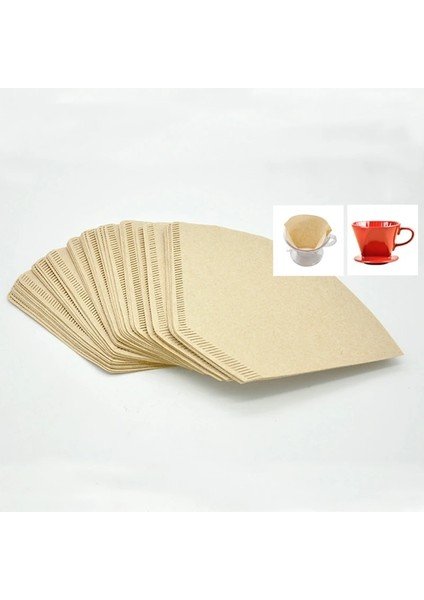 101 "v" Şekli Kahve Fincanı Filtre Kağıdı Espresso Makinesi Mocha Pot Süzgeç Levhası (Yurt Dışından)