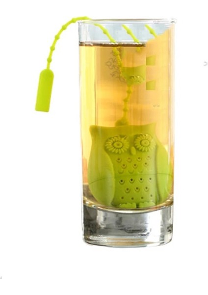 Bir Stil Gıda Sınıfı Silikon Çay Demlik Filtresi Yaratıcı Karikatür Baykuş Çay Süzgeç Konteyner Yeniden Kullanılabilir Çay Poşetleri Çaydanlıklar Aksesuar W (Yurt Dışından) fırsatları