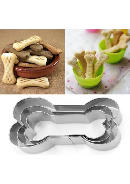 Gösterilen Stil Gibi 3 Adet Hayvan Pet Köpek Kemik Pençe Kurabiye Kesici Kalıp 3D Şeker El Sanatları Pasta Bisküvi Fondan Kek Pişirme Kalıp Ev Dıy Kek Dekorasyon (Yurt Dışından) fırsatları