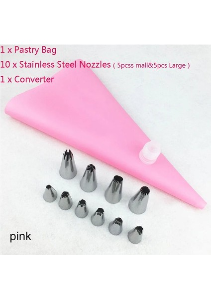 12 Adet Pembe Stil Adet Meme Silikon Pasta Torbası Yeniden Kullanılabilir Ipuçları Mutfak Dıy Buzlanma G Krem Pasta Çanta Seti Kek Dekorasyon Mutfak Aracı (Yurt Dışından)