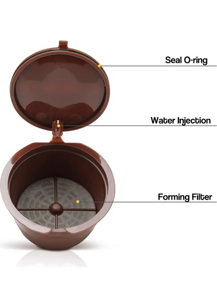 Siyah-2 Adet Tarzı 2 Adet Yeniden Kullanılabilir Kahve Kapsül Filtre Fincan Nescafe Dolce Gusto Modelleri Doldurulabilir Filtreler Sepetler Pod Tadı Tatlı Kafe Kapsülleri (Yurt Dışından) modelleri