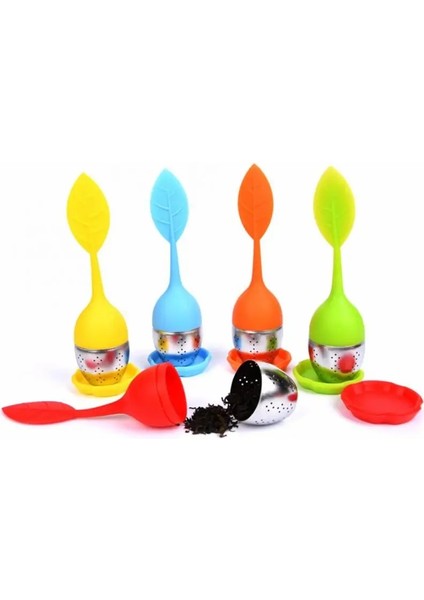 No.3 Tarzı 5 Renk Paslanmaz Çelik Çay Süzgeçleri Silikon Gevşek Çay Yaprağı Süzgeç Bitkisel Baharat Demlik Filtre Difüzör Ev Teaware (Yurt Dışından) indirimleri