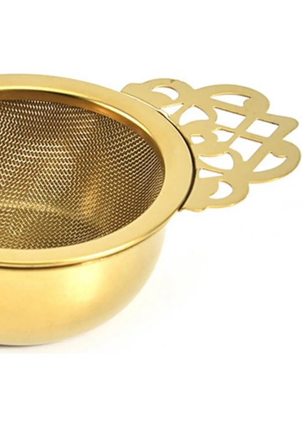 Gümüş Tarzı Paslanmaz Çelik Çift Kulak Baharat Demlik Filtre Gevşek Yaprak Damlama Kase ile Çay Süzgeci Çay Çift Kanat Kolları ile (Yurt Dışından) modelleri