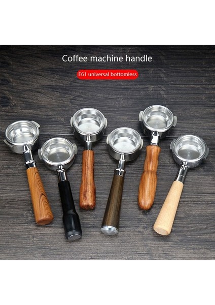 E61-D Stili Expobar E61 Portafilter Kahve Makinesi Masif Ahşap Dipsiz Kulp 58MM Evrensel Uygulanabilir Grup Başı Maun Dipsiz (Yurt Dışından) modelleri
