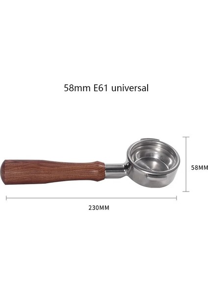 E61-D Stili Expobar E61 Portafilter Kahve Makinesi Masif Ahşap Dipsiz Kulp 58MM Evrensel Uygulanabilir Grup Başı Maun Dipsiz (Yurt Dışından) indirimleri