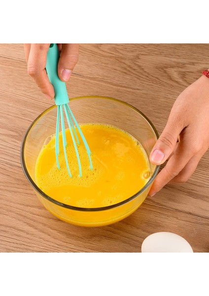 Pembe Tarzı Mutfak Silikon Çırpma Kaymaz Kolay Temizlenebilir Yumurta Çırpıcı Süt Köpürtücü Mutfak Gereçleri cm Mutfak Silikon Yumurta Çırpıcı Aracı (Yurt Dışından)