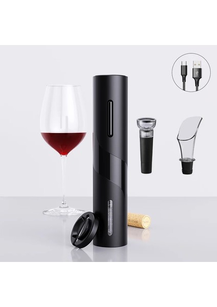 CF106-CF108 Stili Elektrikli Şarap Açacağı Kırmızı Şarap Otomatik Şişe Açacağı USB Şarj Edilebilir Şarap Şişesi Açacağı Ev Kullanımına Uygun (Yurt Dışından)