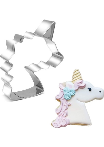 C Stili Karikatür Unicorn Çerez Kesici Kalıp Paslanmaz Çelik Fondan Kek Bisküvi Kalıbı Pişirme Araçları Unicorn Doğum Günü Partisi Süslemeleri (Yurt Dışından) fiyatları