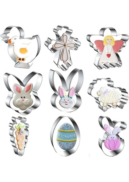 A-12 Tarzı Paskalya Modelleme Araçları Metal Paslanmaz Çelik Bisküvi Kurabiye Kalıbı Mutfak Gereçleri Pişirme Için Çerez Kesici Mutfak Ａccessories (Yurt Dışından) modelleri