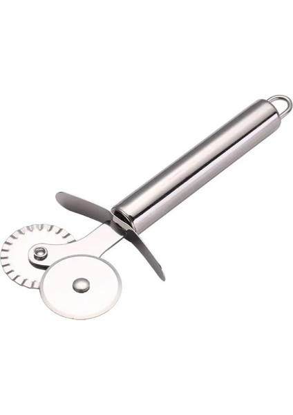 Çift Rulo Pizza Paslanmaz Çelik Bıçak Makarna Kesici Makarna Yuvarlak Dantel Pizza Tekerlek Gözleme Pasta Pasta Dilimleme Bıçağı Mutfak Aletleri (Yurt Dışından) fırsatları