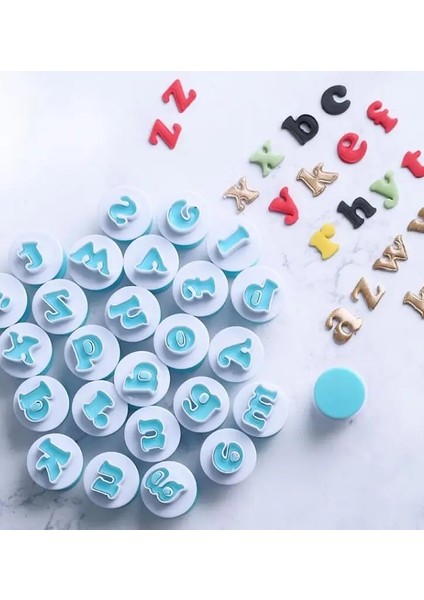 Sayı Stili Pişirme Pasta Kalıp Mektup Fondan Çerez Kesici Üst Küçük Harf Alfabe ve Umber Kek Dekorasyon Araçları Gyh (Yurt Dışından) fırsatları