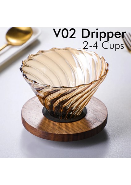 V02 Stil Damlatıcı V60 Üzerine Dökün Kahve Damlatıcı Cezve Seti 600ML Kahve Sunucusu Kahve Makinesi Demleme Fincanı V02 Cam Kahve Hunisi Damla Kahve Seti (Yurt Dışından)