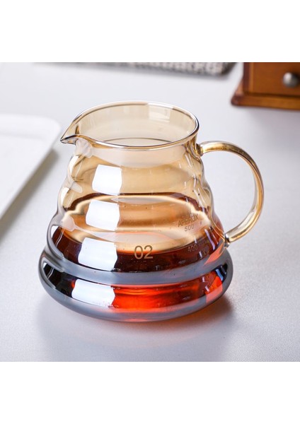 V02 Stil Damlatıcı V60 Üzerine Dökün Kahve Damlatıcı Cezve Seti 600ML Kahve Sunucusu Kahve Makinesi Demleme Fincanı V02 Cam Kahve Hunisi Damla Kahve Seti (Yurt Dışından)