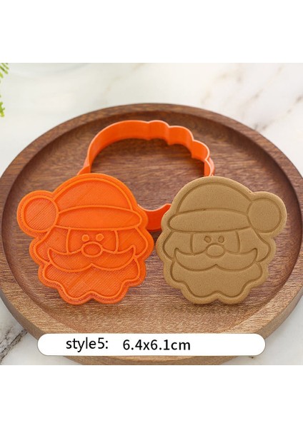 Stil5 Stil Noel Çerez Piston Kesiciler Fondan Kek Kalıbı Bisküvi Sugarcraft Kek Dekorasyon Araçları (Yurt Dışından)