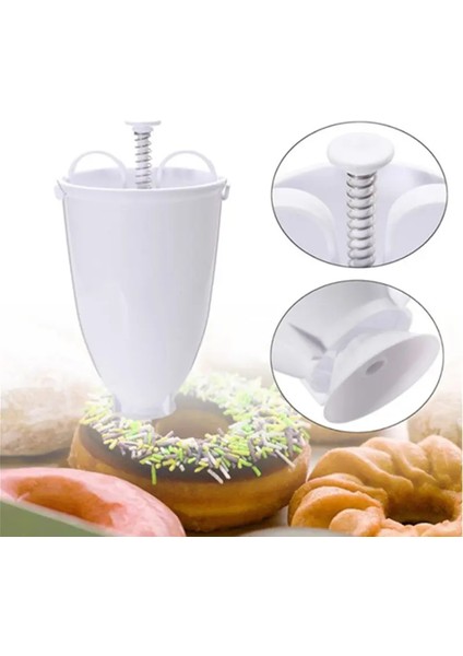 Sihirli Hızlı Plastik Donut Maker Waffle Kalıpları Mutfak Aksesuarı Bakeware Donut Maker Kek Kalıbı Bisküvi Kurabiye Pişirme Aracı (Yurt Dışından) fiyatları