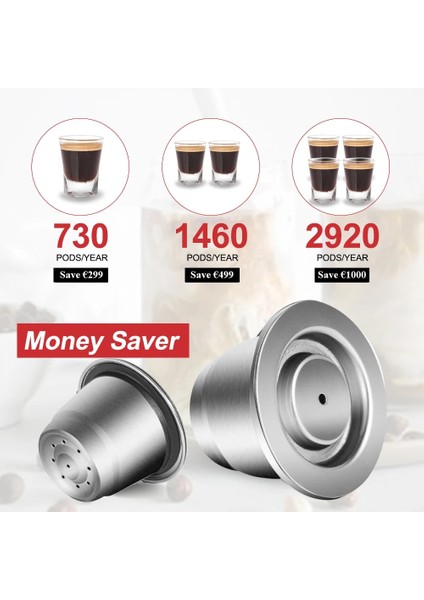Altın Tarzı Icafilas Doldurulabilir Paslanmaz Çelik Espresso Kahve Makinesi Nespresso Makinesi Için Kapsül Yeniden Kullanılabilir Filtre Kahve Kapları (Yurt Dışından) indirimleri