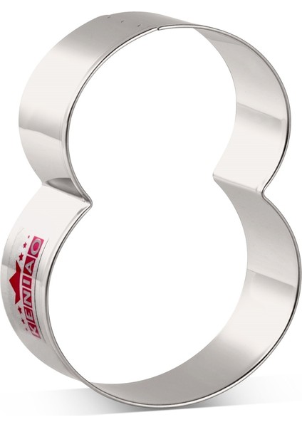 No.8 Stili Kenıao Numbers Çerez Kesici - Sayı Çocuk Bisküvi Fondan Ekmek Sandviç Kalıpları - Paslanmaz Çelik (Yurt Dışından)