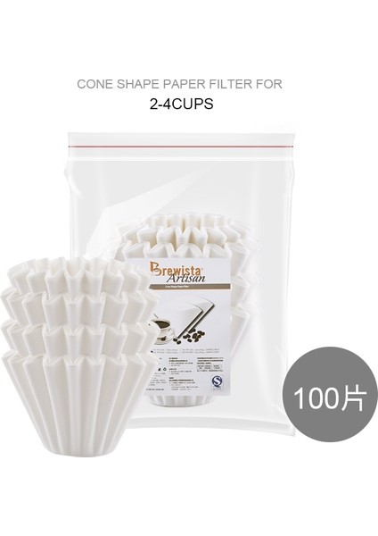 1-2 Bardak 50 Yaprak Stili Brewista #155 #185 Dalga Üzerine Dökün Kahve Kağıdı Filtre Damlama Filtresi Dalga Filtre Kahve Kağıdı Eeteets (Yurt Dışından) indirimleri