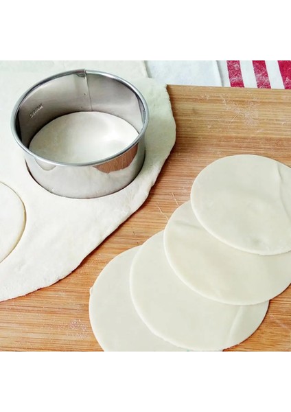 Beyaz Stil Paslanmaz Çelik Yuvarlak Börek Kalıpları Yumurta Tartları Börek Sarıcı Kalıp Bisküvi Kesme Mutfak Aletleri (Yurt Dışından) fırsatları