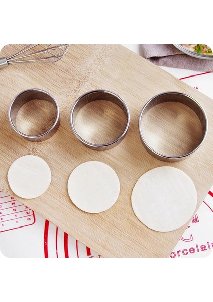 Beyaz Stil Paslanmaz Çelik Yuvarlak Börek Kalıpları Yumurta Tartları Börek Sarıcı Kalıp Bisküvi Kesme Mutfak Aletleri (Yurt Dışından) indirimleri