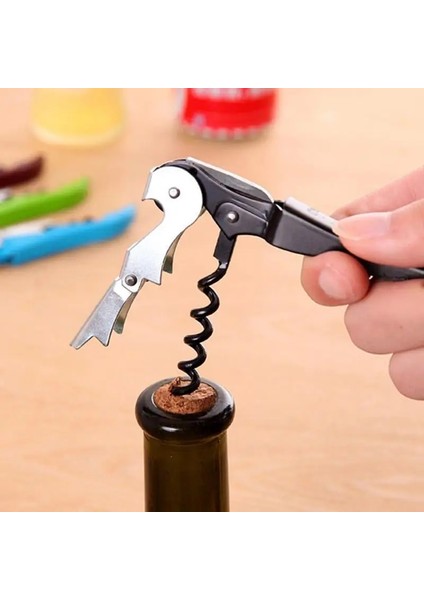 Pembe Tarzı Yaratıcı Şişe Açacağı Paslanmaz Çelik Şarap Tirbuşon Bira Şişesi Can Sökücü Kesici Mutfak Restoran Aksesuarları (Yurt Dışından) fırsatları