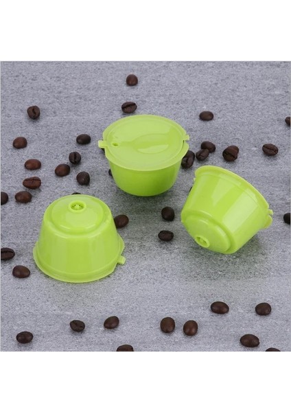 Yeşil Stil 150 Kez Kullanın Dolce Gusto Kahve Kapsülü Plastik Kapsül Doldurulabilir Yeniden Kullanılabilir Nescafe Dolce Gusto Dolumu ile Uyumlu (Yurt Dışından)