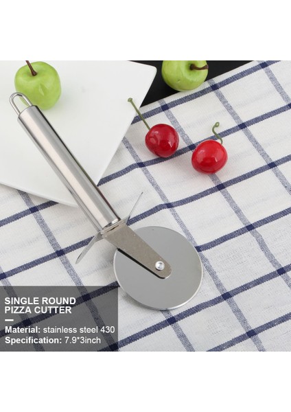 Tek Tekerlek Stili Paslanmaz Çelik Pizza Kesici Mutfak Aletleri ve Aletleri Pizza ve Hamur Bıçağı Pişirme Aksesuarları Tek Tekerlekli Pizza Bıçakları Dilimleyici (Yurt Dışından)
