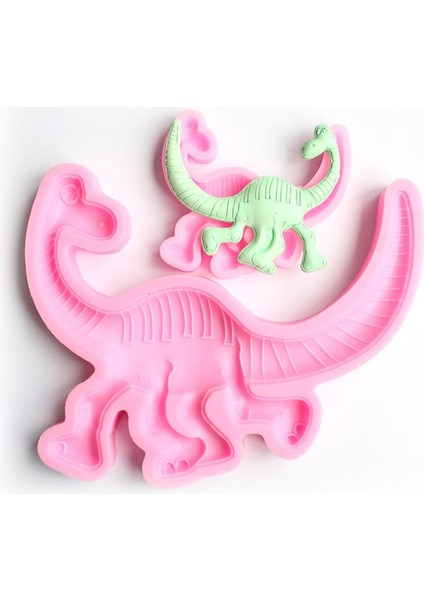T079 Stili Artoon Dinozor Silikon Kalıp Fondan Kek Süsleme Çikolata Kalıp Mutfak Pişirme Aracı Kil Balmumu Alçı Reçine Kalıp (Yurt Dışından)