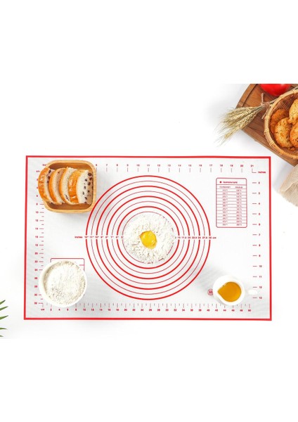 Kırmızı 60X40CM Stili Silikon Pişirme Mat Pizza Hamur Makinesi Pasta Mutfak Aletleri Pişirme Araçları Gereçleri Bakeware Yoğurma Aksesuarları (Yurt Dışından) fiyatları
