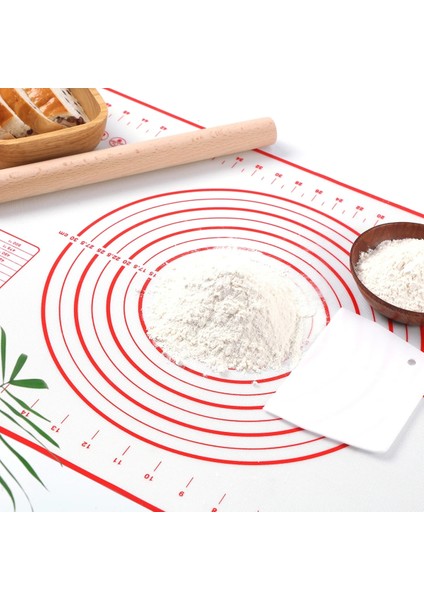 Kırmızı 60X40CM Stili Silikon Pişirme Mat Pizza Hamur Makinesi Pasta Mutfak Aletleri Pişirme Araçları Gereçleri Bakeware Yoğurma Aksesuarları (Yurt Dışından) indirimleri