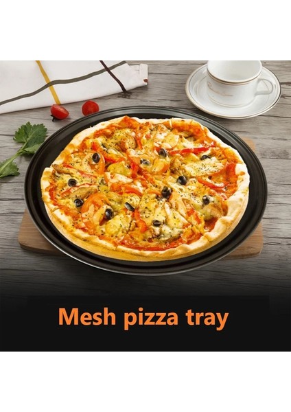 1 Adet 12 Inç Tarzı Yuvarlak Karbon Çelik Pizza Tavası Tepsisi Fda Yapışmaz Kaplamalı Pizza Fırın Tavası Delme Pizza Kalıbı Fırın Tepsisi Pişirme Aracı Bulaşık Pişirme (Yurt Dışından) modelleri