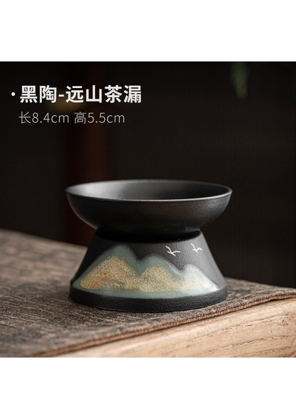 Resim Stili Olarak Japon Tarzı Seramik Çay Süzgeci El-Boyalı Uzak Tepeler Sır Çay Demlik Çay Makinesi Filtre Çay Kaçak Tutucu Çay Töreni (Yurt Dışından)