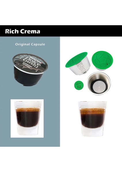 Resim Stili Olarak Icafilas Nescafe Dolce Gusto Için Yeniden Kullanılabilir Kahve Kapsül Bölmesi Paslanmaz Çelik ve Plastik Dolum Kahve Filtreleri Damlatıcı Sepetler (Yurt Dışından) modelleri