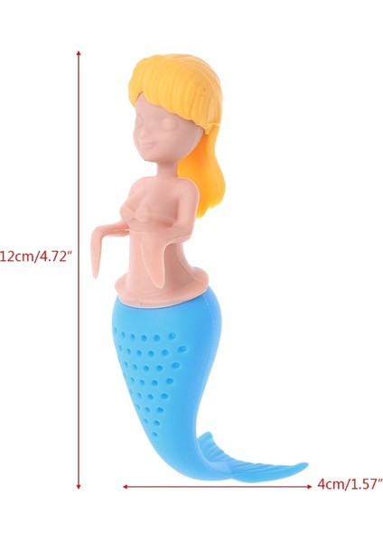 Sarı Saç Stili Denizkızı Çay Demlik Silikon Tes Çanta Yeniden Kullanılabilir Süzgeç Filtre Çaydanlık Demlik Çay Kaşığı Çay Yaprağı Bitkisel Aracı Noel Dekorasyonu (Yurt Dışından) fiyatları
