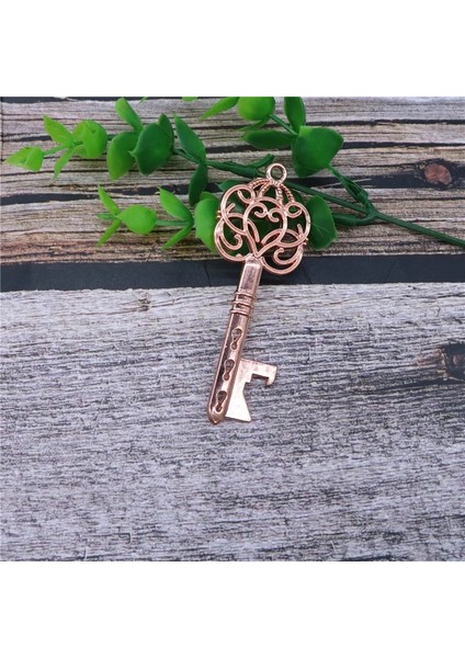 5 Adet-Gül Altın Tarzı 5 Adet Anahtar Şekilli Şişe Açacağı Anahtarlık Şekilli Çinko Alaşım Gül Altın Anahtarlık Bira Şişe Açacağı Benzersiz Yaratıcı Hediye. Bira Açacağı (Yurt Dışından)