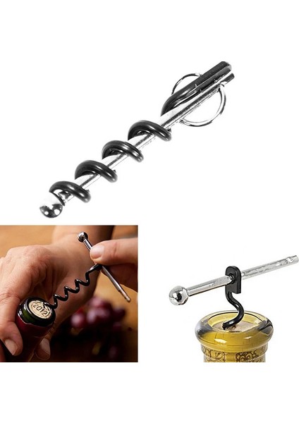 Gösterilen Stil Gibi Şarap Bira Şişe Açacağı Paslanmaz Çelik Menteşeli Tirbuşon Halka Açık Anahtarlık Şarap Açacağı Barware Mutfak Alet Çubuğu Aksesuarları (Yurt Dışından) fiyatları