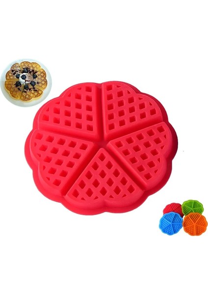 No.4 Tarzı Kalınlaşmış 5 Parça Kalp Şeklinde Silikon Waffle Kalıbı Fırın Mikrodalga Fırın Çerez Kesici Ev Kek Pişirme Kalıbı Dıy (Yurt Dışından) modelleri