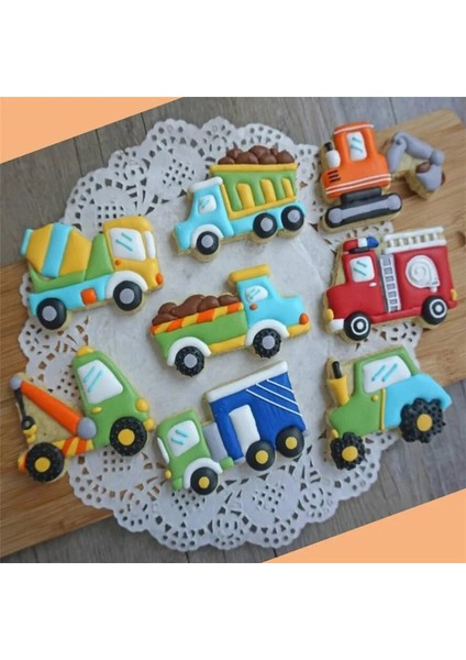 Beyaz Stil Et Sevimli Karikatür Kurabiye Kesici Araçları 3D Plastik Araba Şekli Zencefilli Kurabiye Kalıbı Dıy Pasta Kabartma Kurabiye Bisküvi Pişirme Kalıbı (Yurt Dışından) modelleri